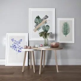 Decor white green